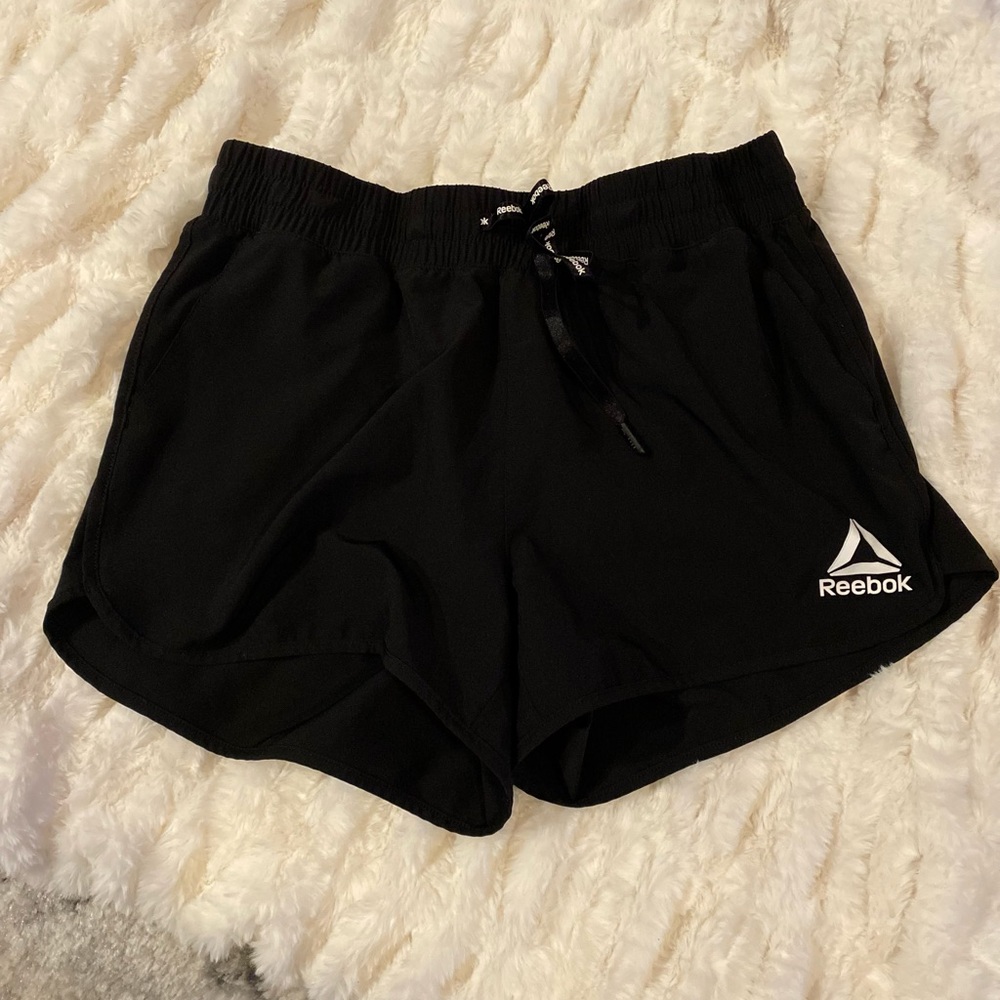 Black Reebok running shorts Medium